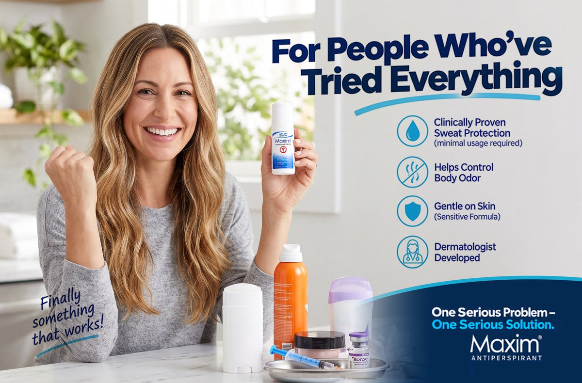 For people who've tried everything: clinically proven sweat protection, helps control body odor, gentle on skin, dermatologist developed